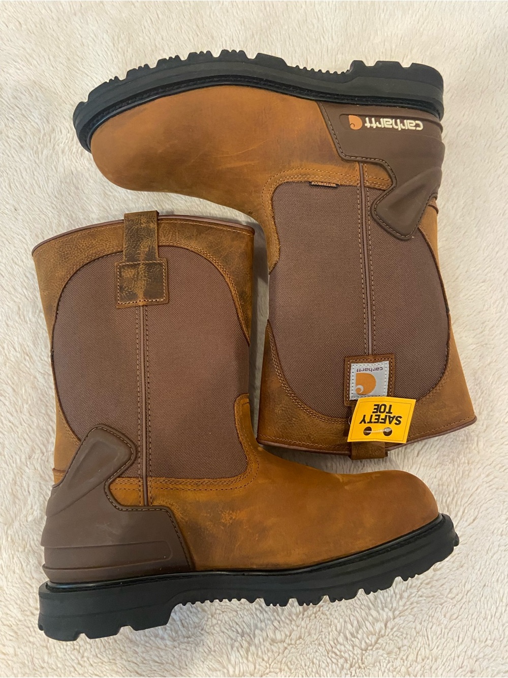 Carhartt Heritage Waterproof Steel Toe Wellington Work Boots Men’s 11 Wide - Picture 16 of 16
